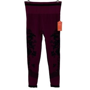 Tek Gear Dry Tek Seamless Legging High Rise Spotted Orchid Mulberry Women Medium
